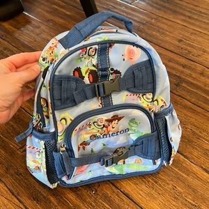 Toy story pottery barn kids “Cameron” personalized mini size backpack